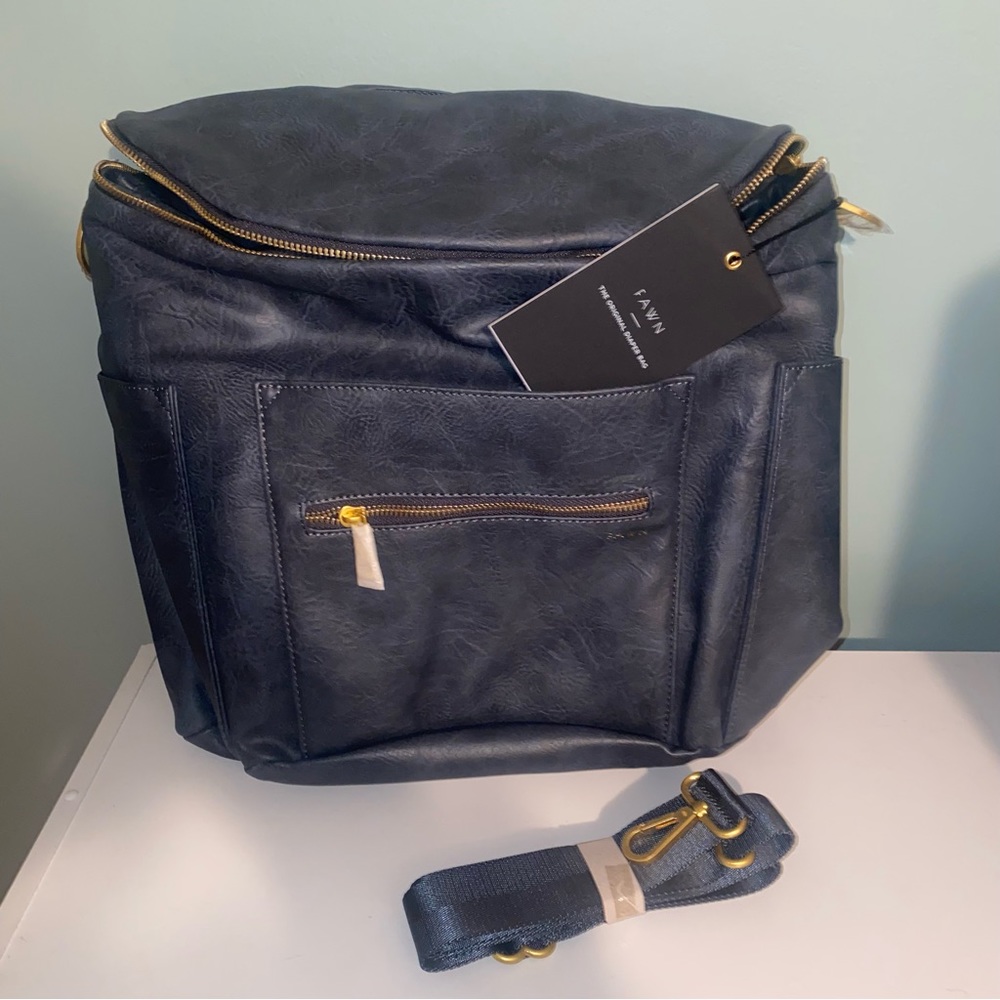 NWT Fawn Design Diaper Bag - Denim